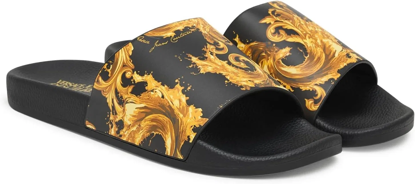 Туфли Versace 80YA3SQ4 ZS365 VERSACE JEANS COUTURE, G89 Nero Oro — фото 2