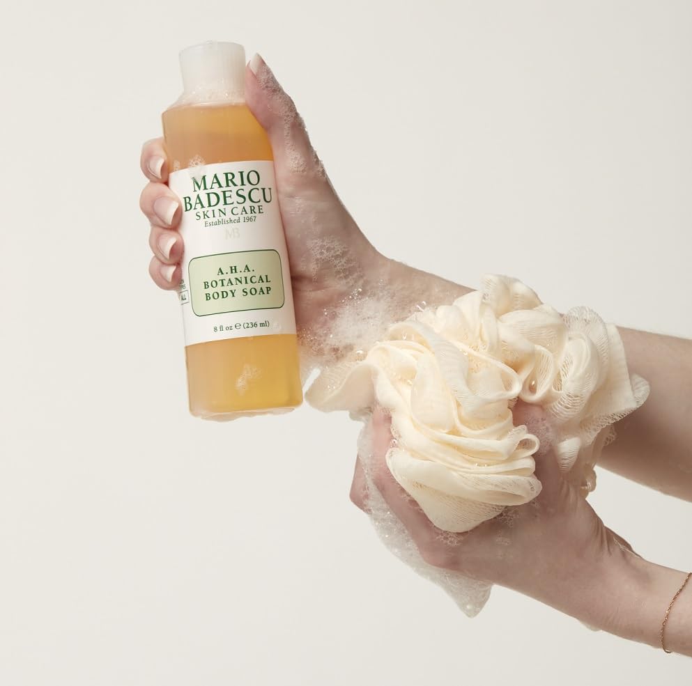 Мыло для тела AHA Botanical от Марио Бадеску для унисекс - 8 унций Mario Badescu, Clear/Transparent — фото 2
