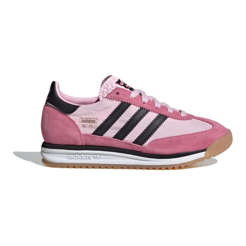 Adidas Originals SL 72 Abrasion Resistant Low top детские повседневные кроссовки Pink Black для подростков — фото 3