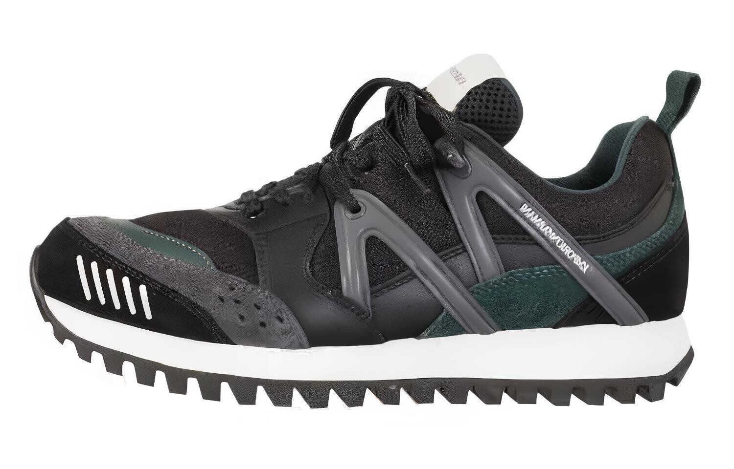 

Кроссовки EMPORIO ARMANI Panelled Logo-print Sneakers, черный
