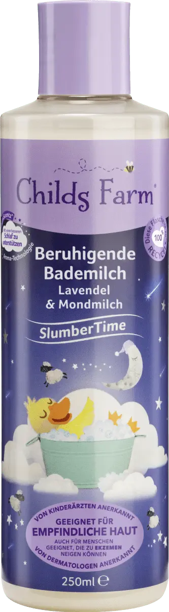 

Добавка для детской ванны Молочко для ванн успокаивающее SlumberTime Lavender Лунное молоко 250 мл. Childs Farm