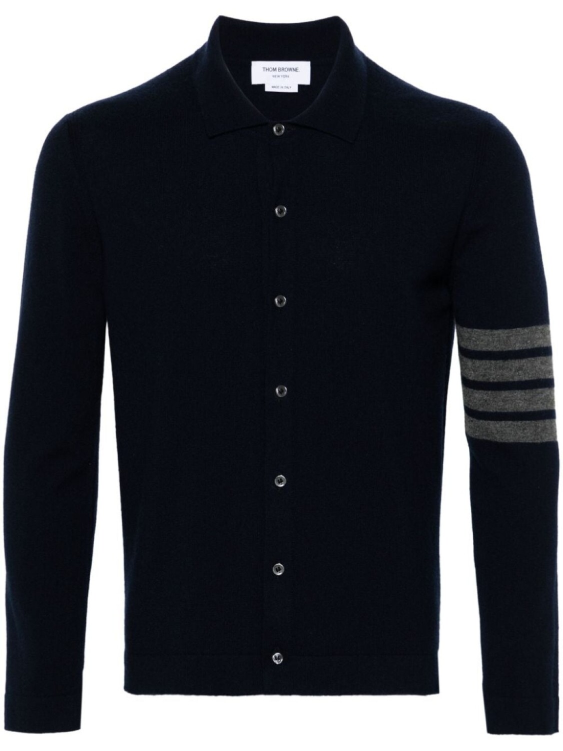 

Thom Browne кашемировый кардиган с полосками 4-Bar, синий
