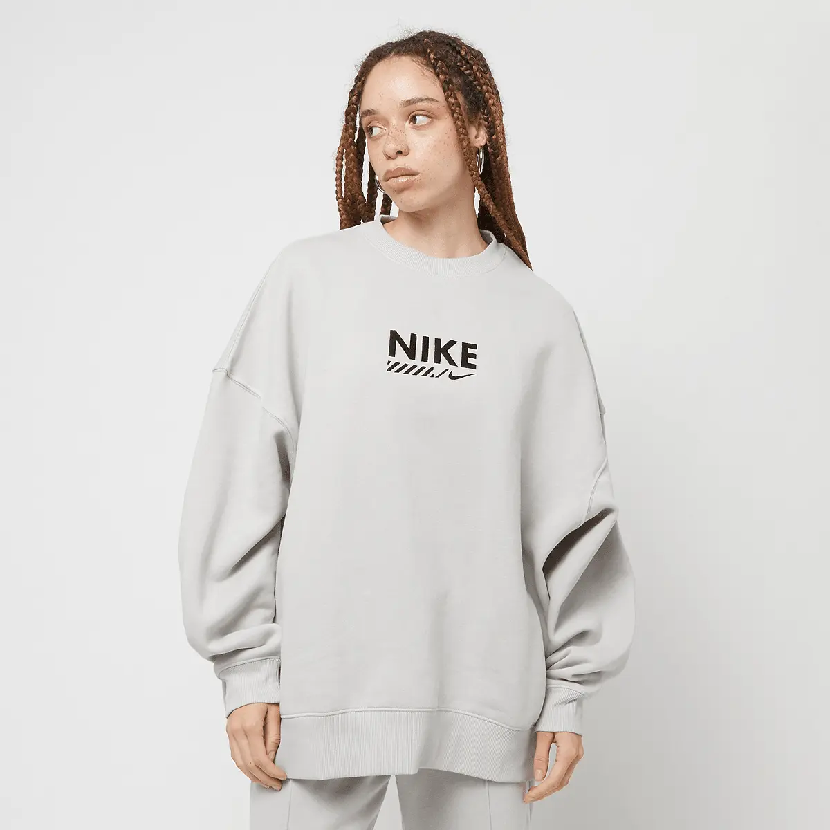 

Толстовка Nike Wmns Sportswear Fleece Oversized Crew, серый