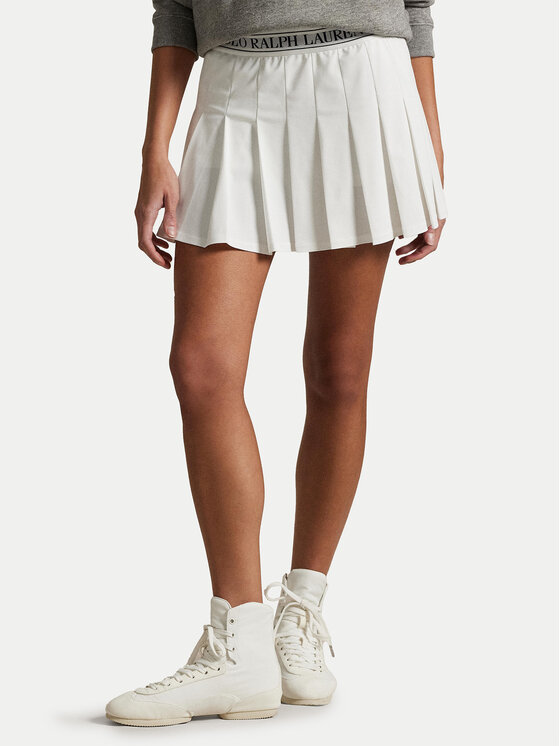 

Юбка в складку стандартный крой 211965112001 Polo Ralph Lauren, белый