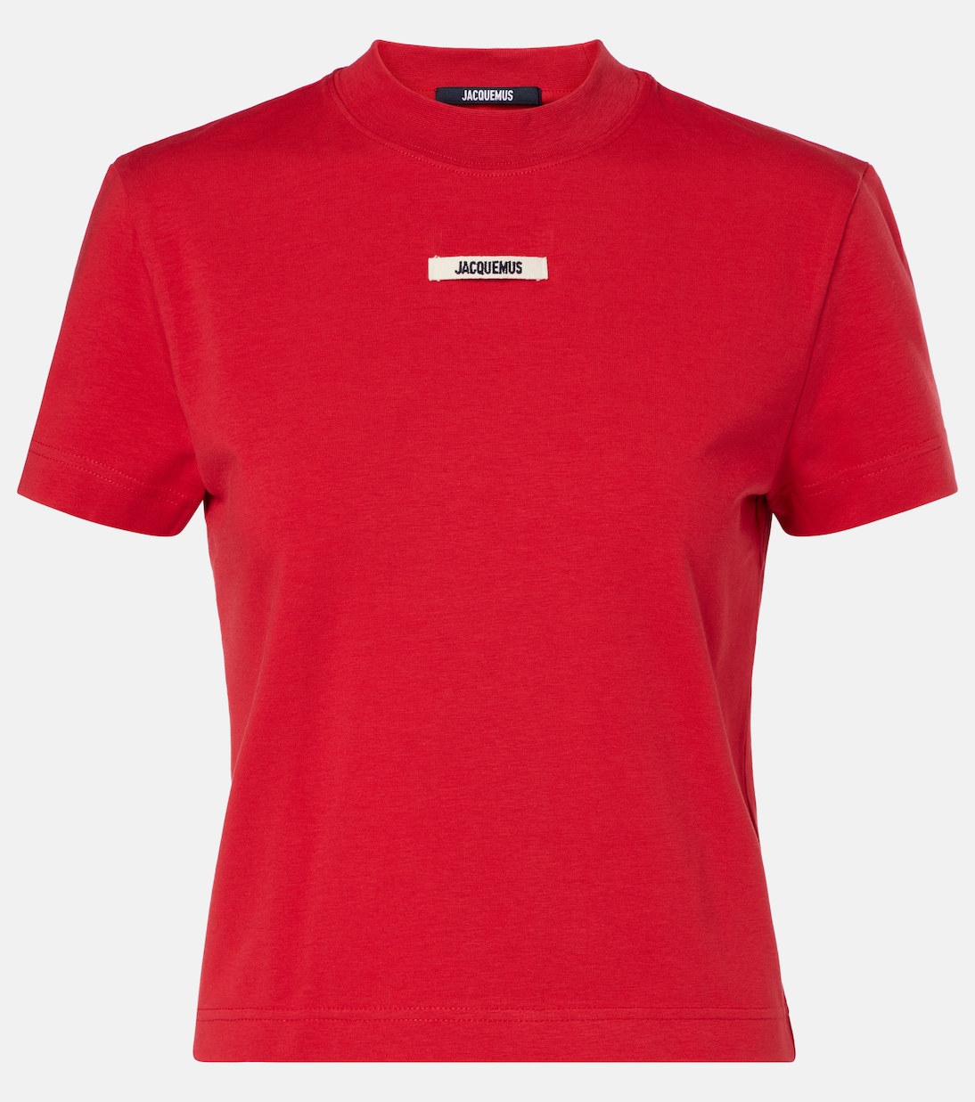 

Логотип топ из хлопкового джерси Jacquemus, Red 1