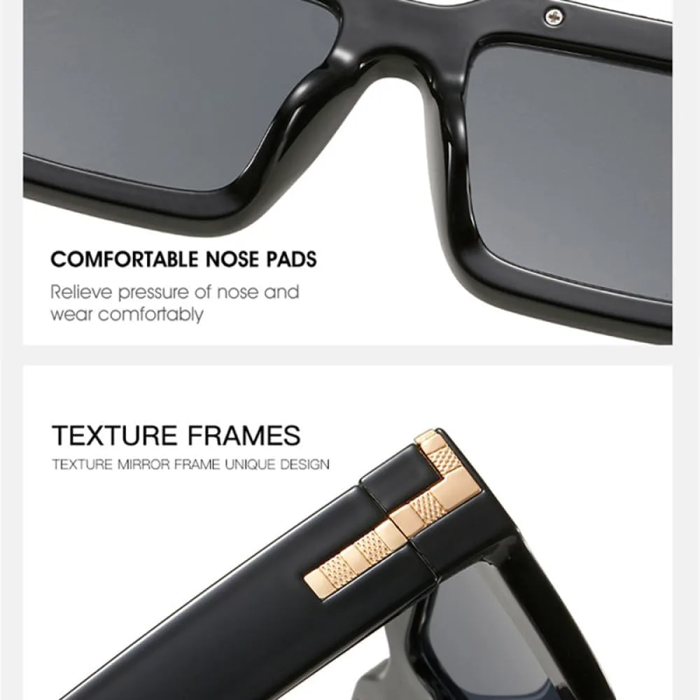

Солнцезащитные очки MUTYNE Retro Square для женщин, модные, с леопардовым градиентом, защита от УФ-излучения UV400, подходят для мужчин и женщин, Black Grey