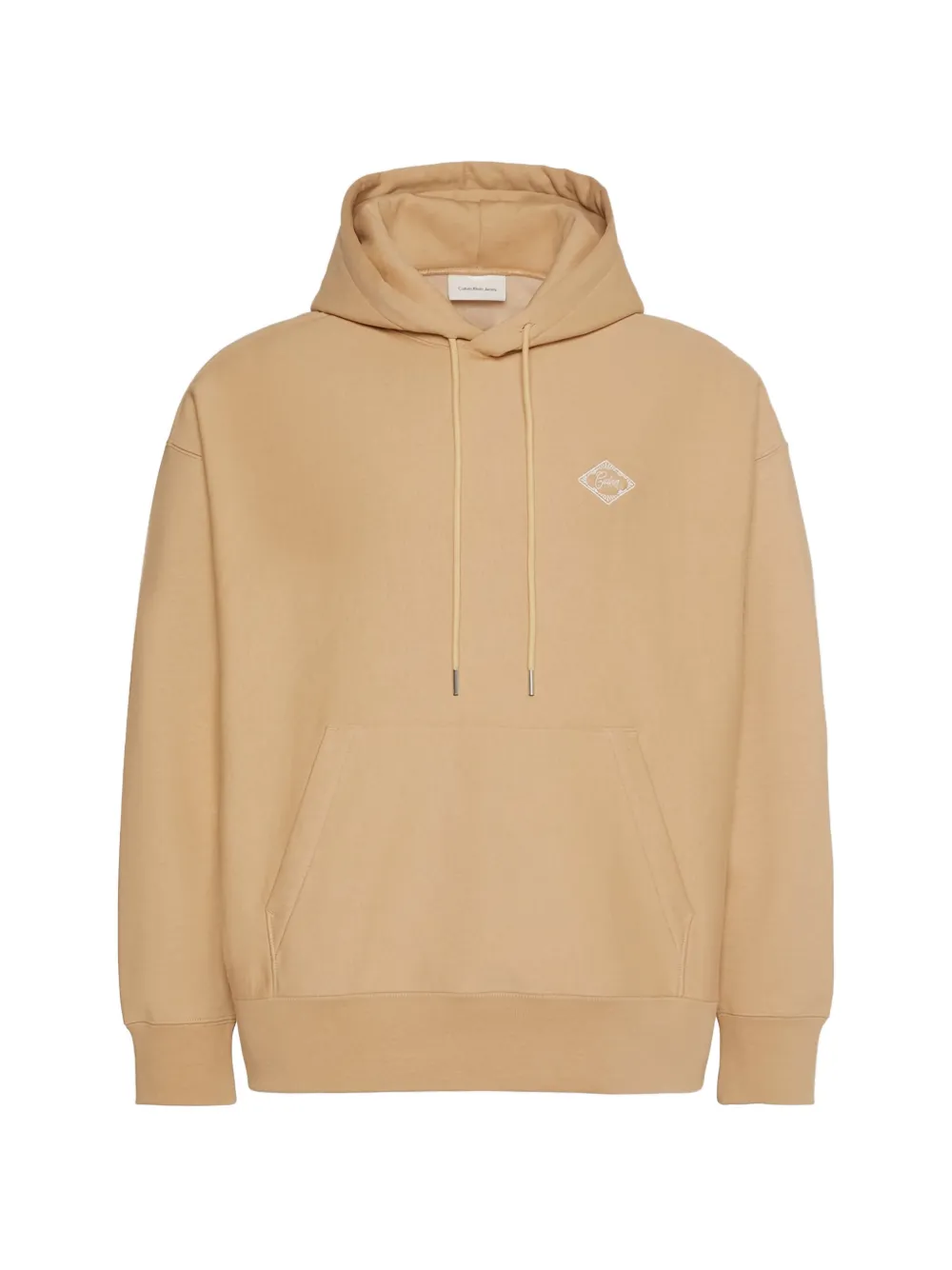 

Флисовое худи с логотипом Calvin Klein, бежевый