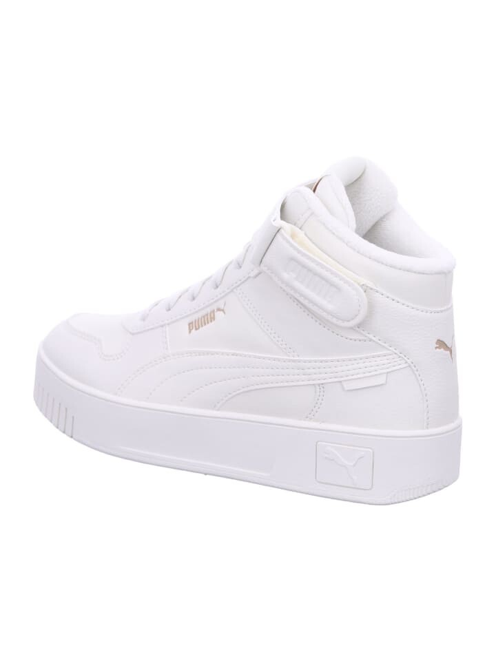 Элегантные туфли на шнуровке Puma Damen Carina Street Mid WTR, белый — фото 3