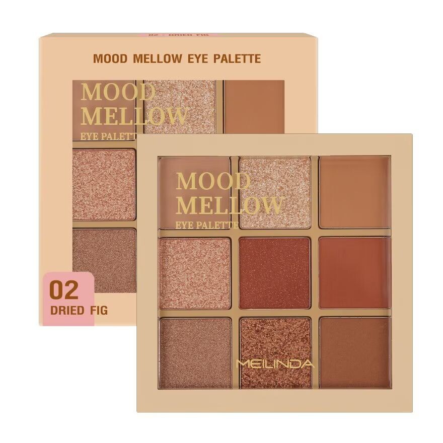 

Meilinda Палитра для век Mood Mellow 5,85г. 02 Сушеный инжир, Dried Fig