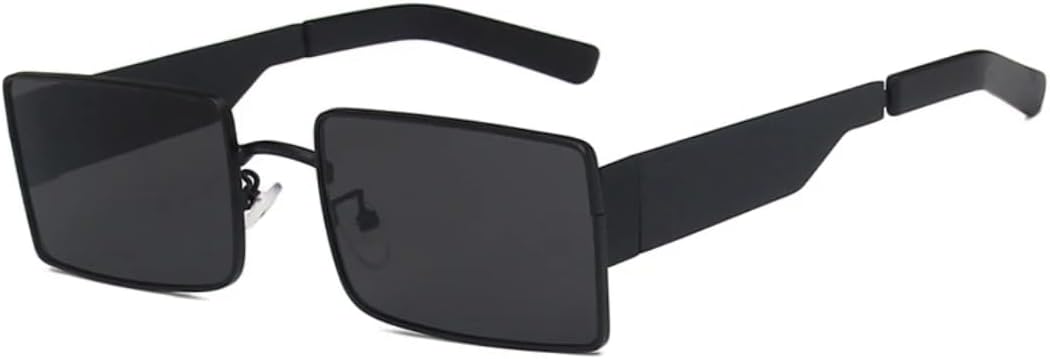 

Роскошные маленькие солнцезащитные очки для женщин и мужчин в стиле стимпанк, с металлической оправой, для вождения и путешествий, с защитой от УФ-излучения UV400 VVTWSSW, Black Gray