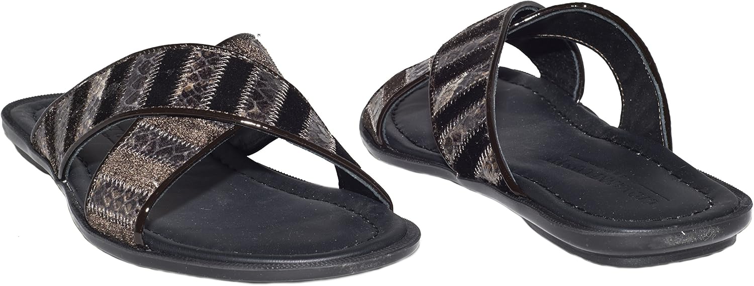 Giovanni Conti 216 Italian Mens Brown Velour crosswize Сандалии, коричневый — фото 2