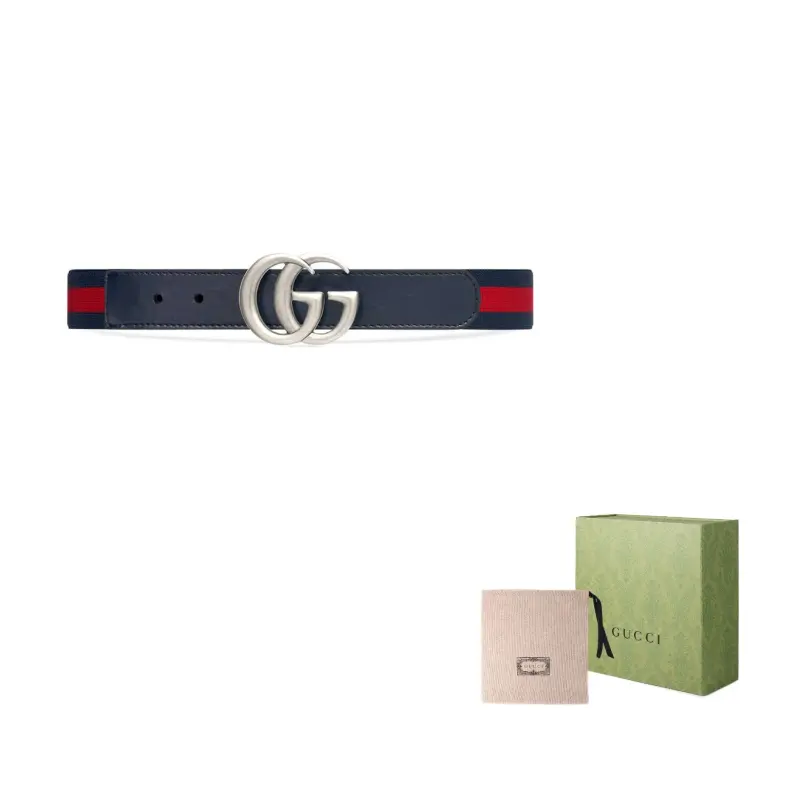 

Ремень детский Gucci, черный / красный