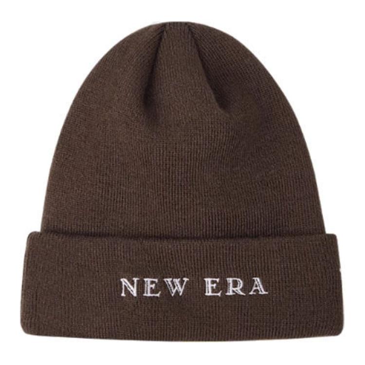 

New Era Акриловая вязаная шапка унисекс кофе, Coffee