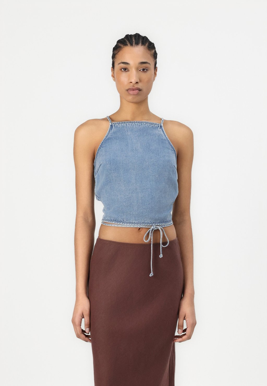 

Топ BELLAGIO Samsøe Samsøe, цвет Denim Blue