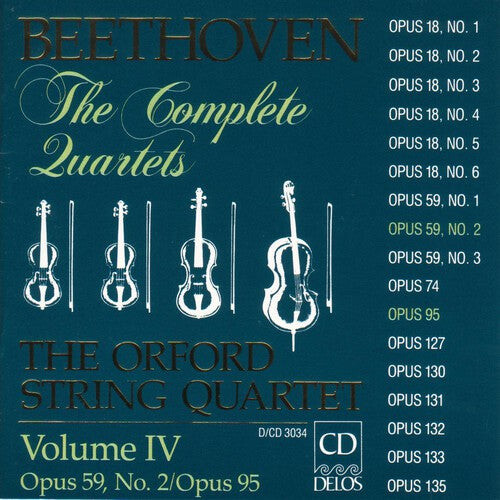 

CD диск Beethoven / Orford String Quartet: Complete Quartets 4