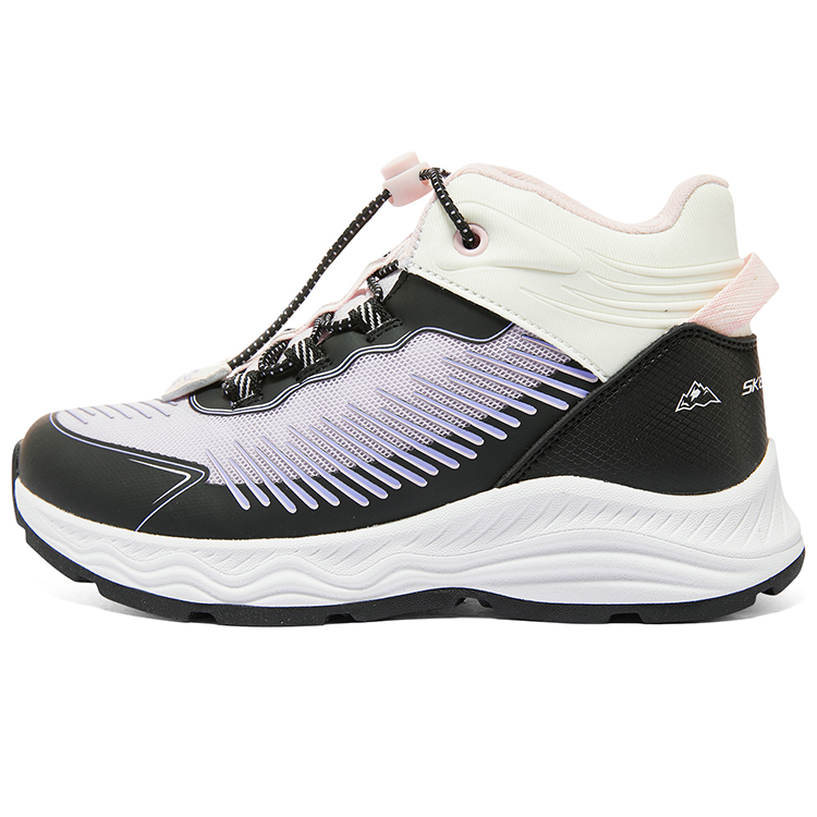 

Skechers Kids Нескользящие и износостойкие теплые детские кроссовки средней высоты, цвет черный, фиолетовый