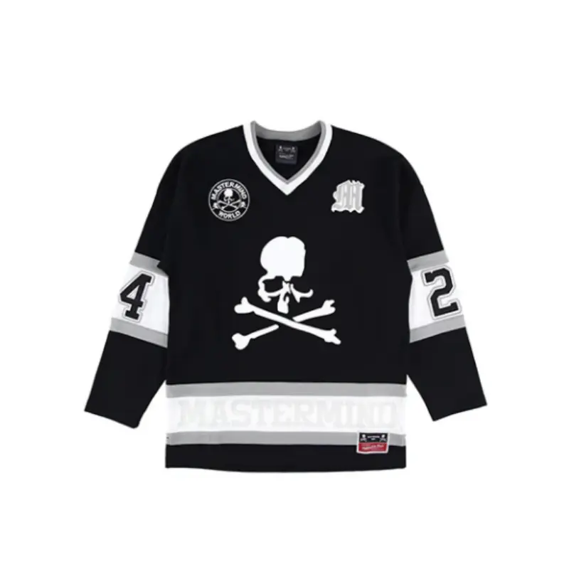 

Mitchell Ness Футболка Mitchell & Ness x MASTERMIND WORLD FW24 Unisex черная серая