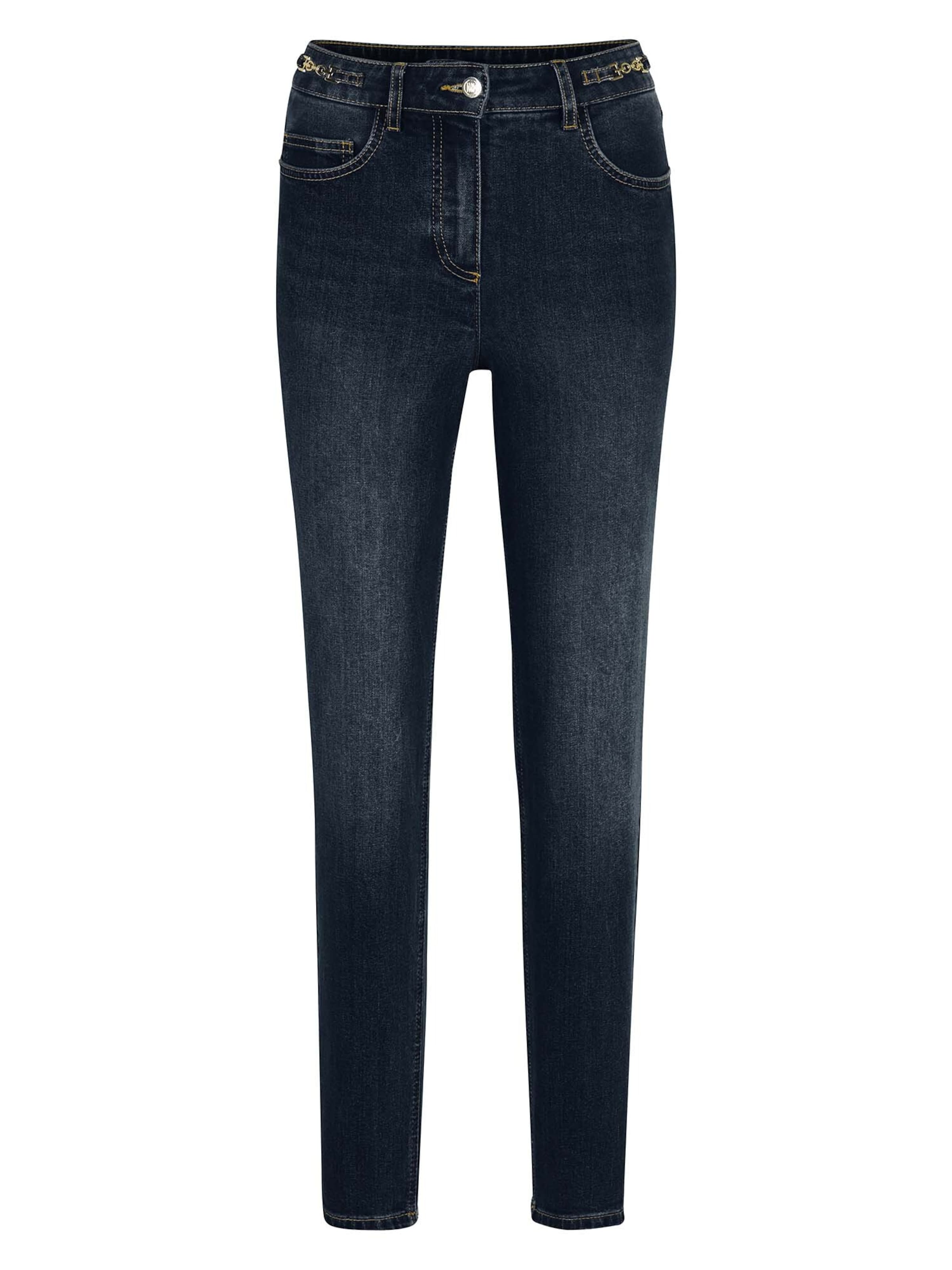 

MADELEINE Зауженные джинсы в темно-синем цвете