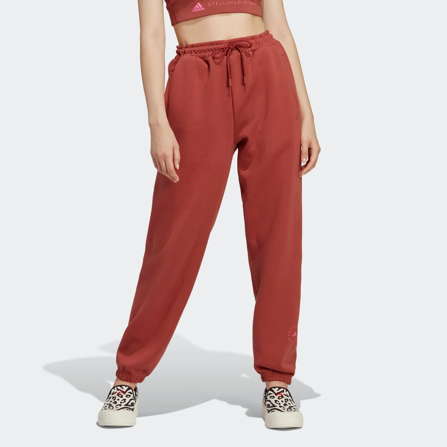 Adidas Вязаные спортивные штаны унисекс Wild Tan Moderate Straight Fit — фото 3