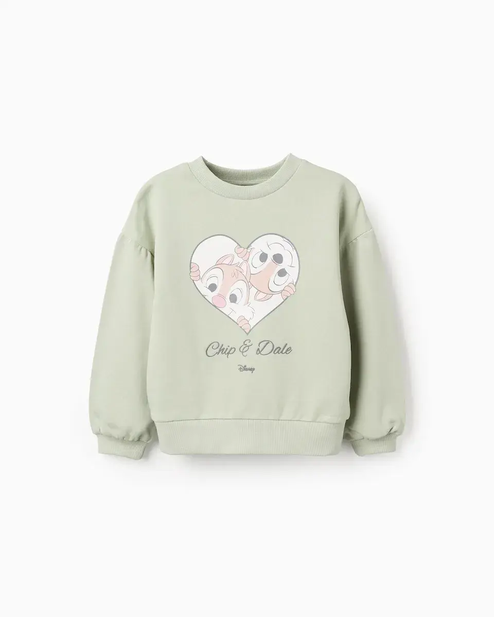 

Детская толстовка 100% хлопок с принтом Disney Zippy, светло-зеленый