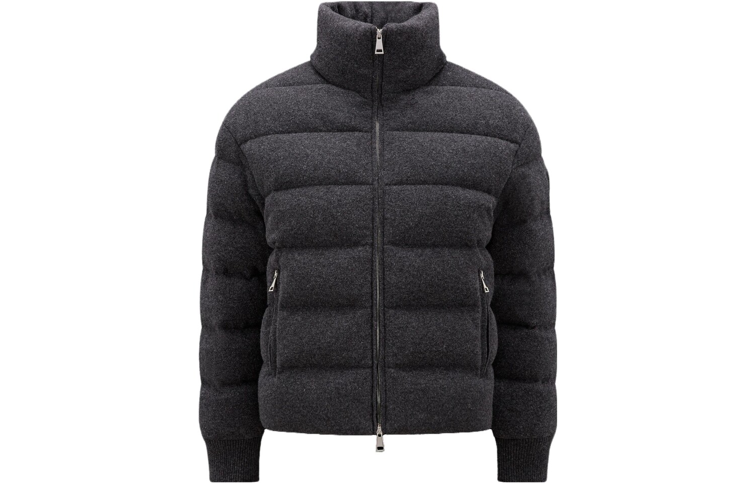 

Пуховик женский темно-серый Moncler
