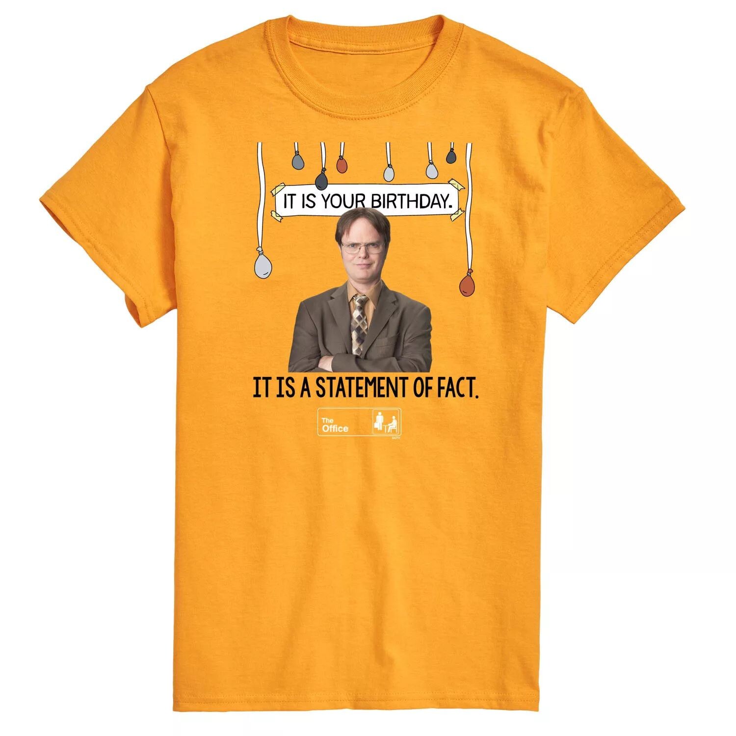 

Мужская футболка The Office It Is Your Birthday Licensed Character
