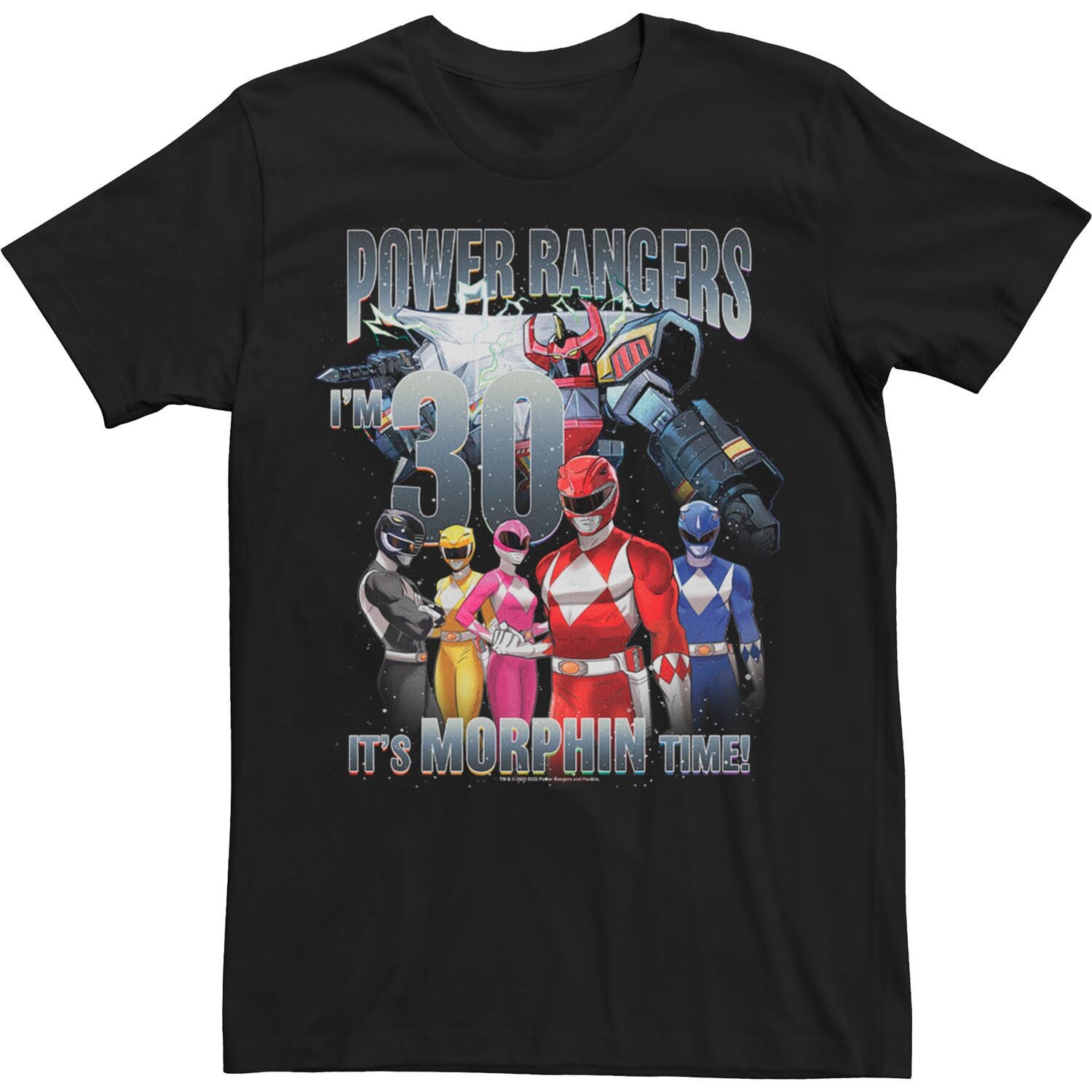 

Мужская футболка Power Rangers I'm 30 It's Morphin' Time Licensed Character