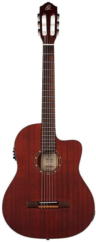 

Акустическая гитара Ortega Family Series RCE125MMSN Thinline Acoustic-Electric Nylon Guitar Mahogany 2023 - Mahogany