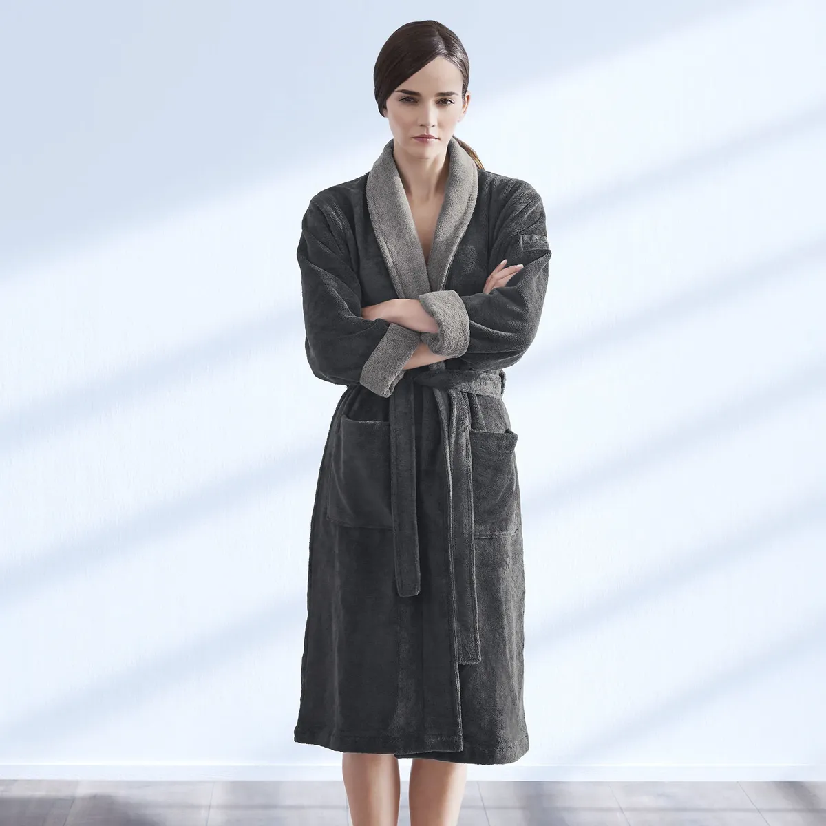 

LOOKS by Wolfgang Joop Халат "Doubleface", шикарный, в двух цветах, антрацит