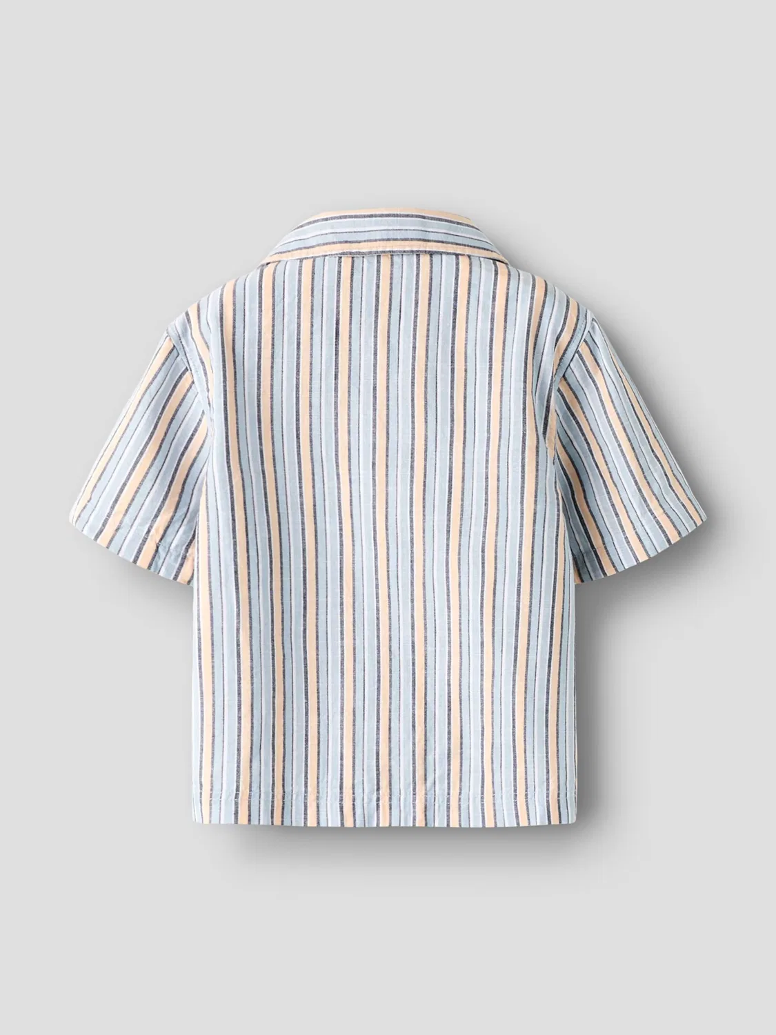 Рубашка на пуговицах стандартного кроя Name It, Navy/Light Blue — фото 2
