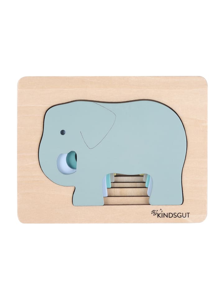 

Деревянный пазл с изображением слона