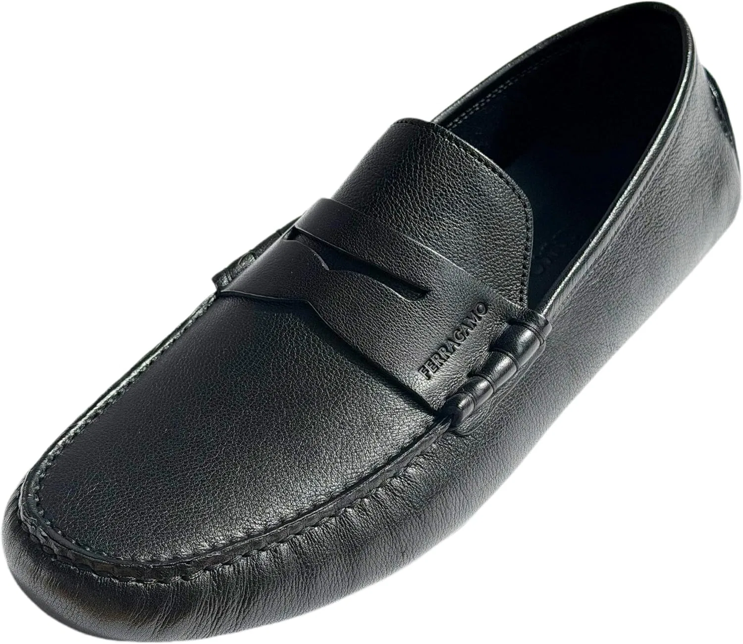 Лоферы из натуральной кожи, Ferragamo, черный