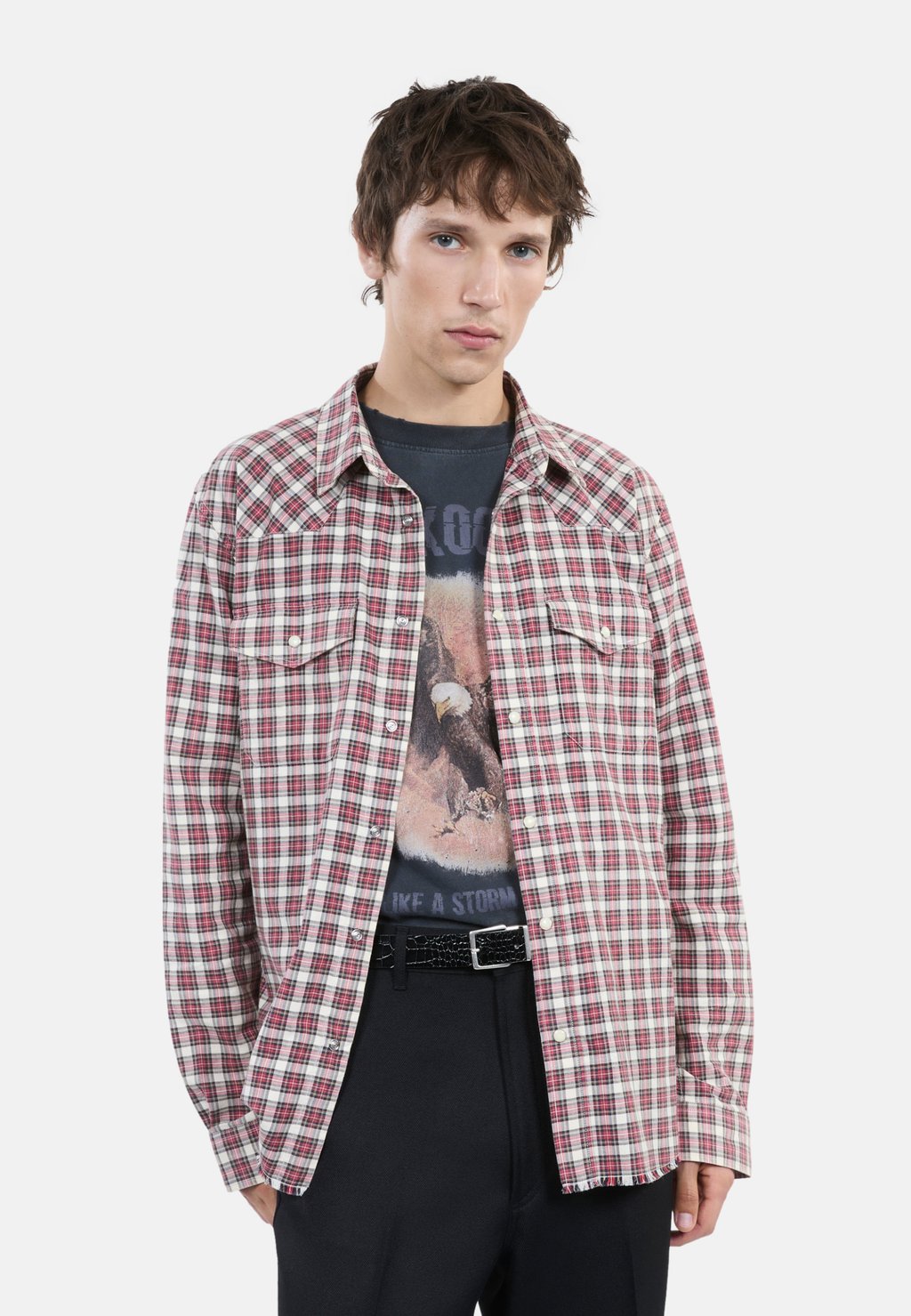 

Рубашка À CARREAUX The Kooples, светло-красный