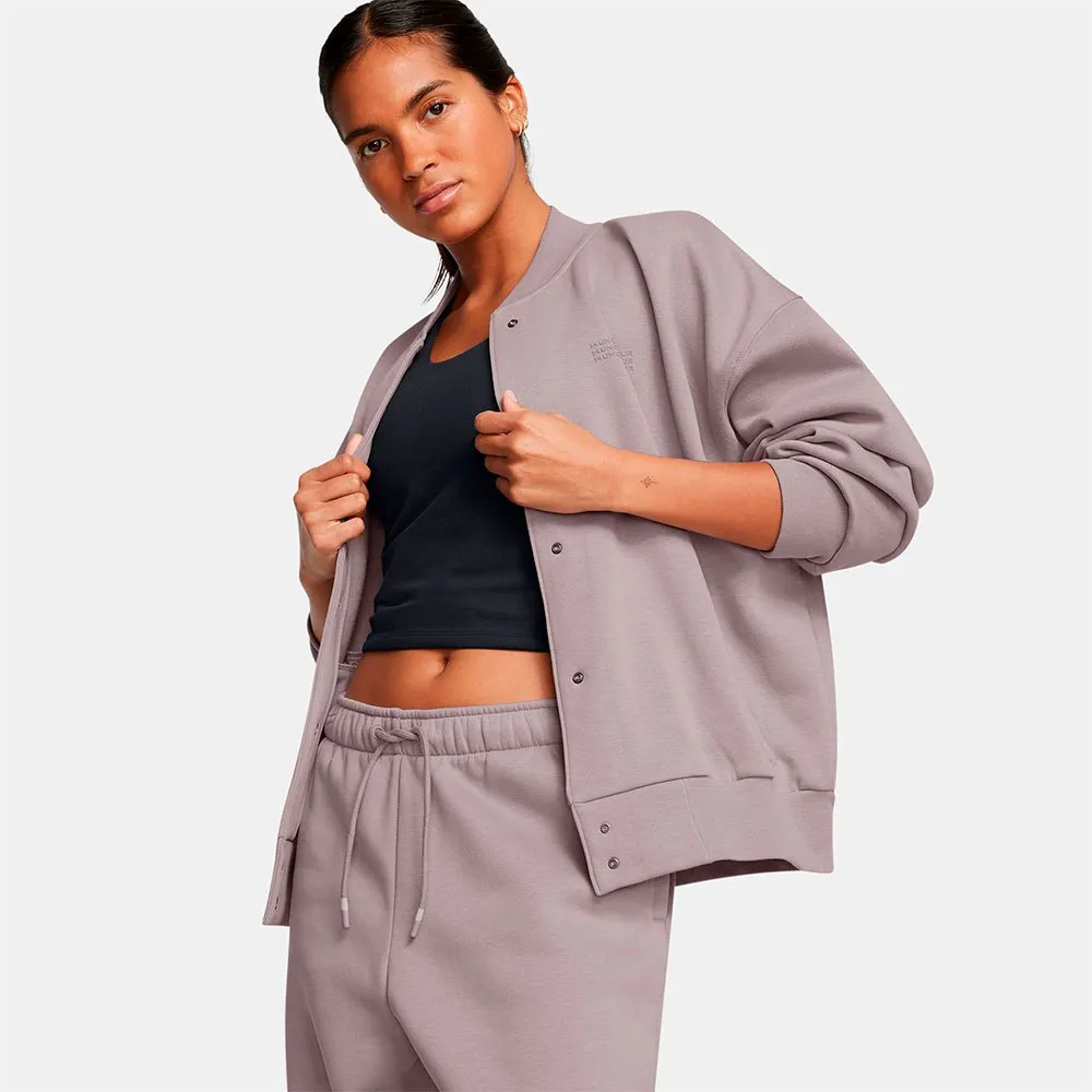 

Куртка Under Armour Icon Fleece Varsity, бежевый