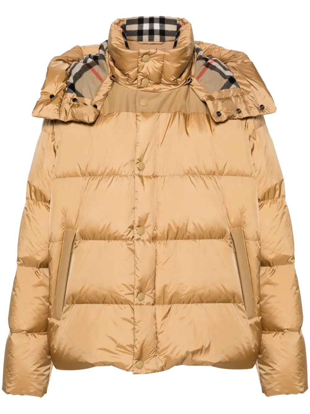 

Пуховик с капюшоном BURBERRY, коричневый