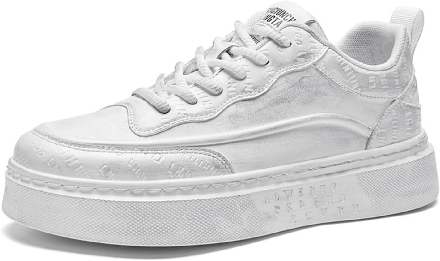 

Кроссовки с широким носком без каблука - минималистичный дизайн с нулевым перепадом, верх из сетки без шнурков, противоскользящая резиновая подошва - идеально для прогулок, повседневной носки и восстановления здоровья стоп Kpdwfms, белый