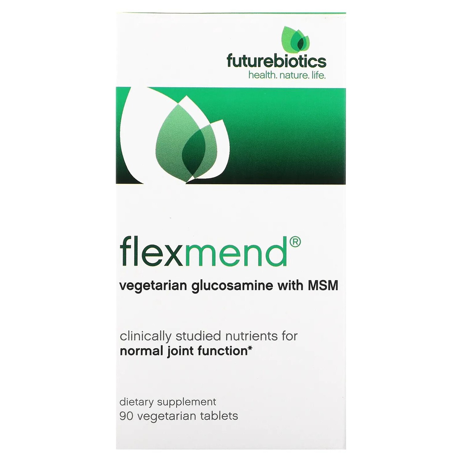 

FutureBiotics FlexMend вегетарианский глюкозамин с МСМ 90 вегетарианских капсул