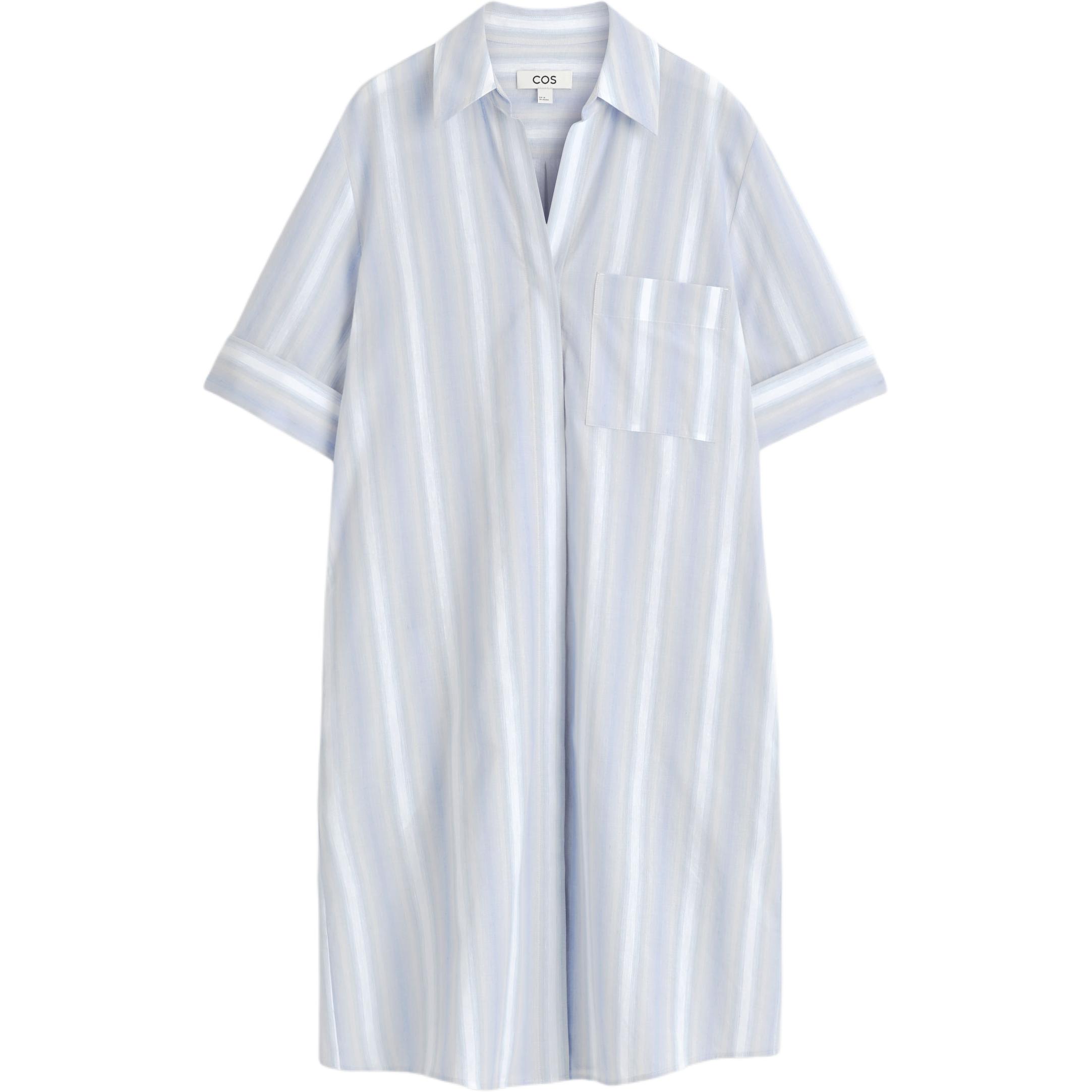 

Женское платье с коротким рукавом COS, светло-голубой