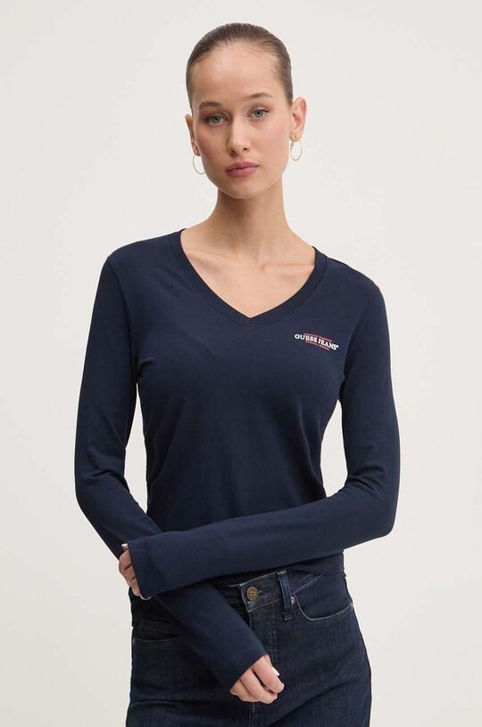 

Лонгслив Guess Jeans, темно-синий
