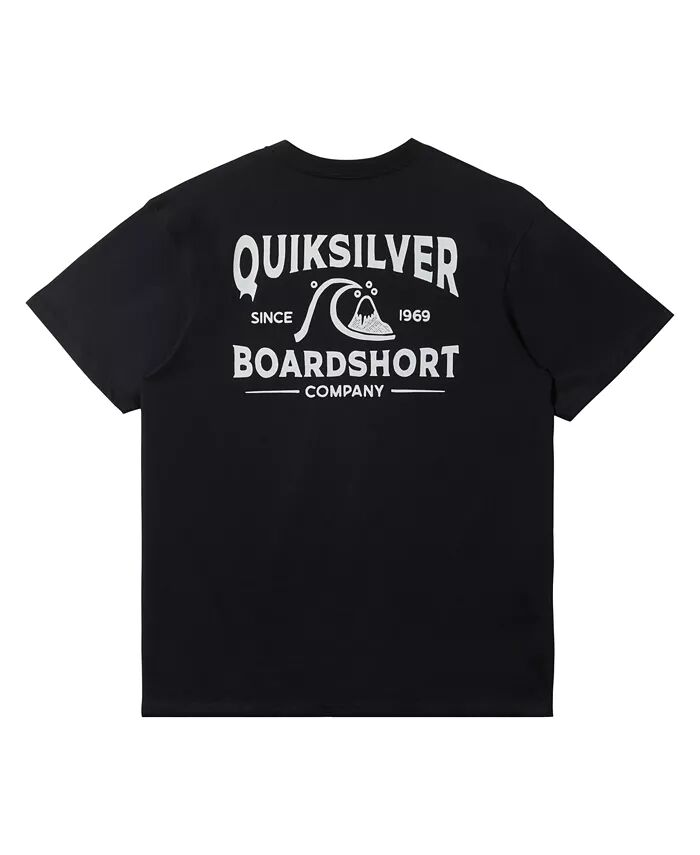 

Мужская проверенная временем футболка с коротким рукавом Quiksilver, черный