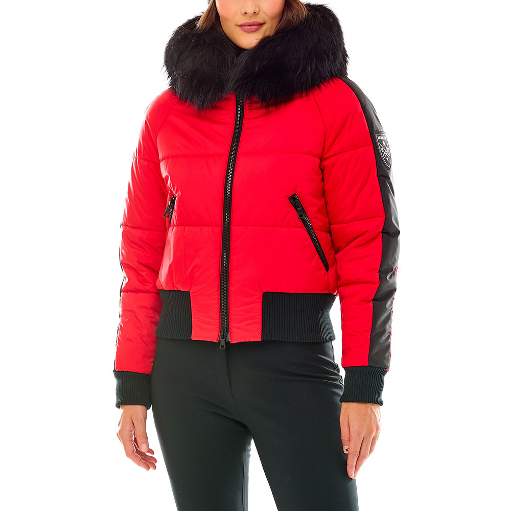 

Пуховая лыжная куртка M. Miller Star с натуральным мехом (женская), Red/Black