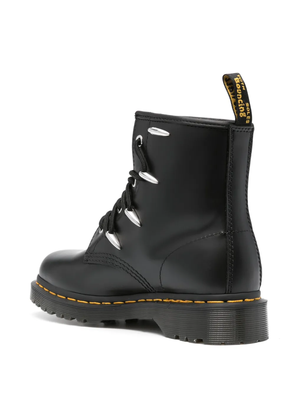 Мужские ботинки Dr. Martens 1460 Danuibo кожаные с заклепками, черный — фото 3