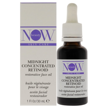 

Восстанавливающее масло для лица Midnight Concentrated Retinoid, концентрированное, 1 унция. Now Beauty