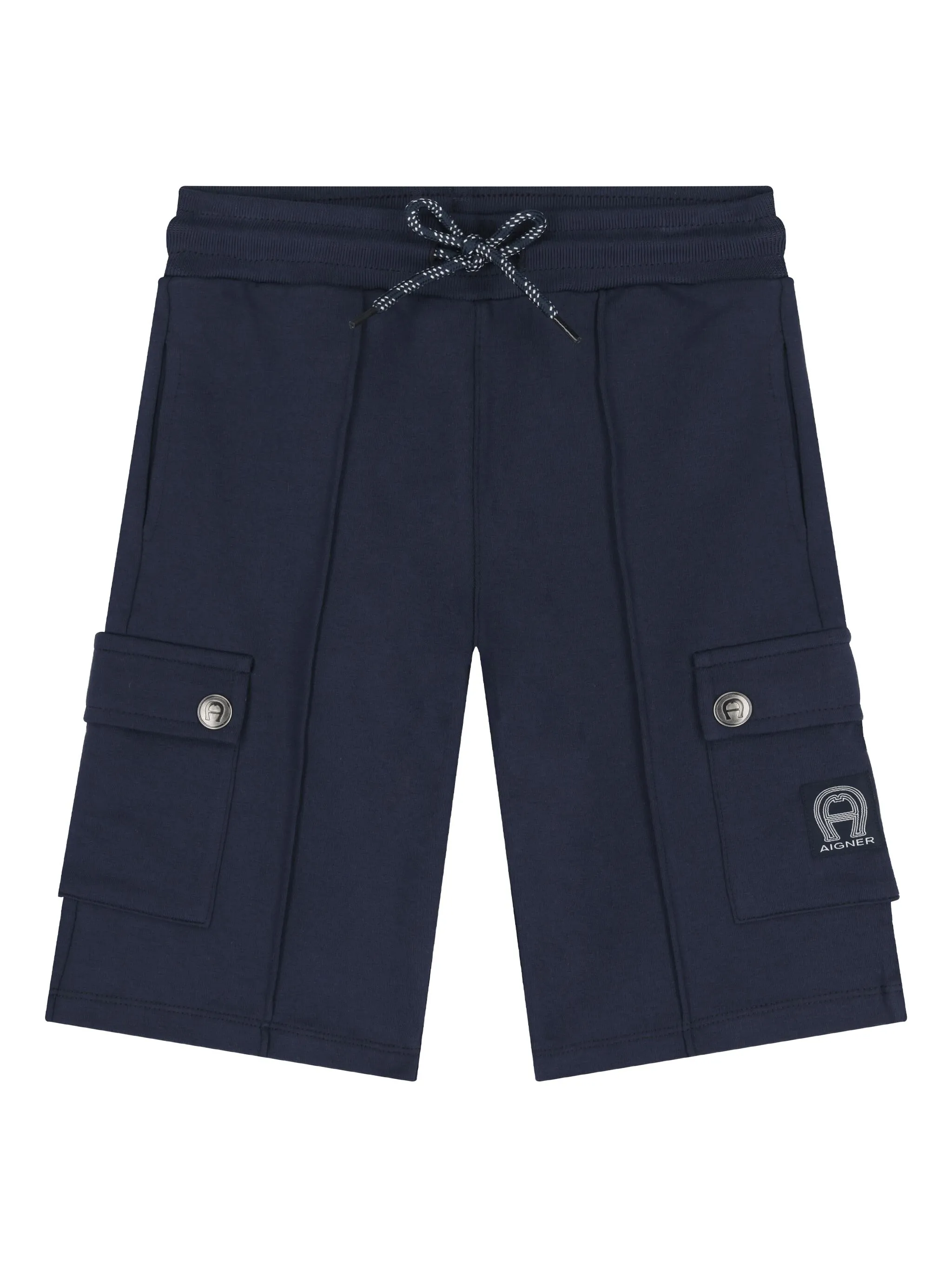 

Шорты карго с нашивкой-логотипом Aigner Kids, синий