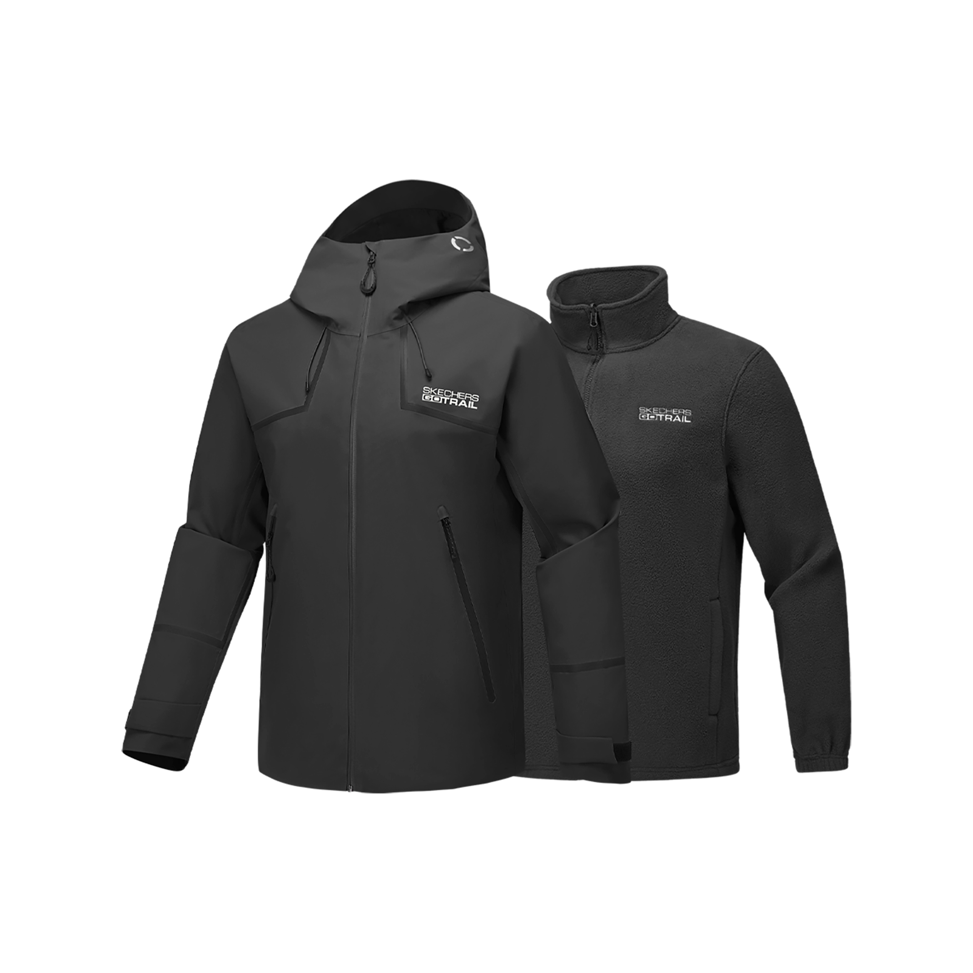 

Skechers Ветровка мужская, Carbon Black-0018