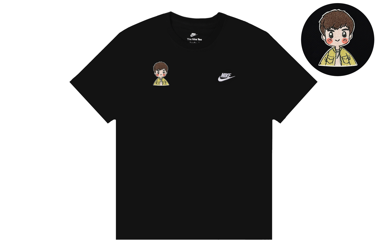 

Nike Футболка Swoosh мужская black