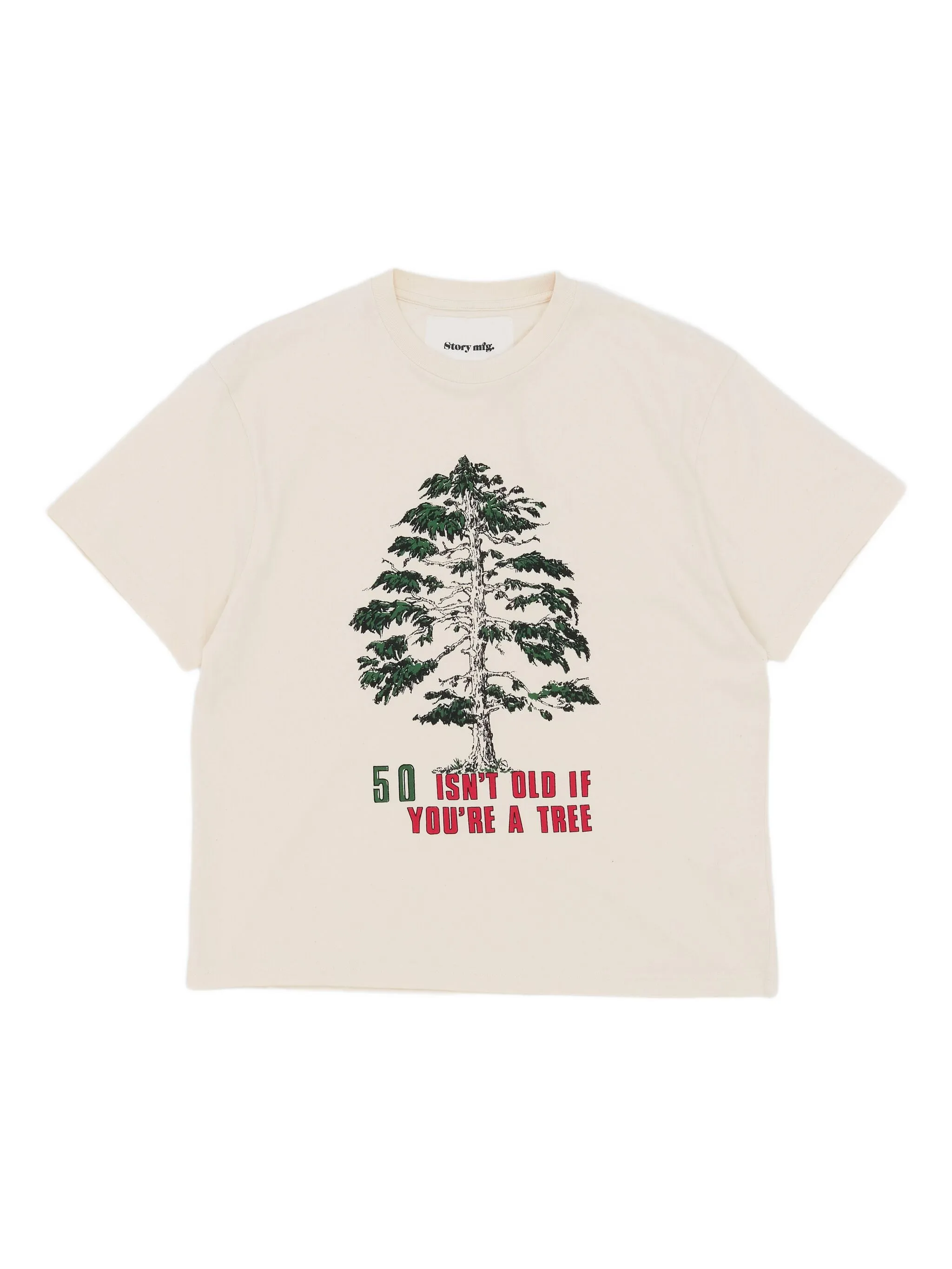 

Футболка с принтом Story Mfg., кремовый