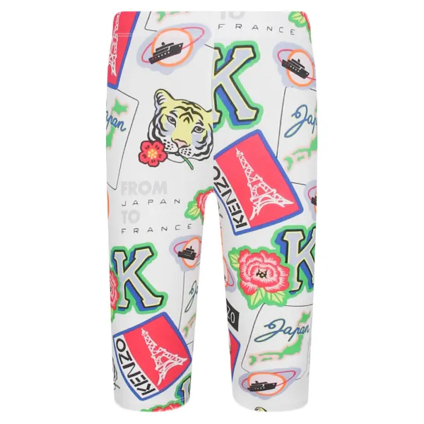 

Узкие шорты Kenzo Kids, белый