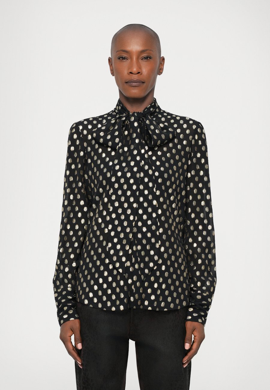 

Блуза Dsquared2 BIANCA BOW SHIRT, Black/Gold-Coloured/Black