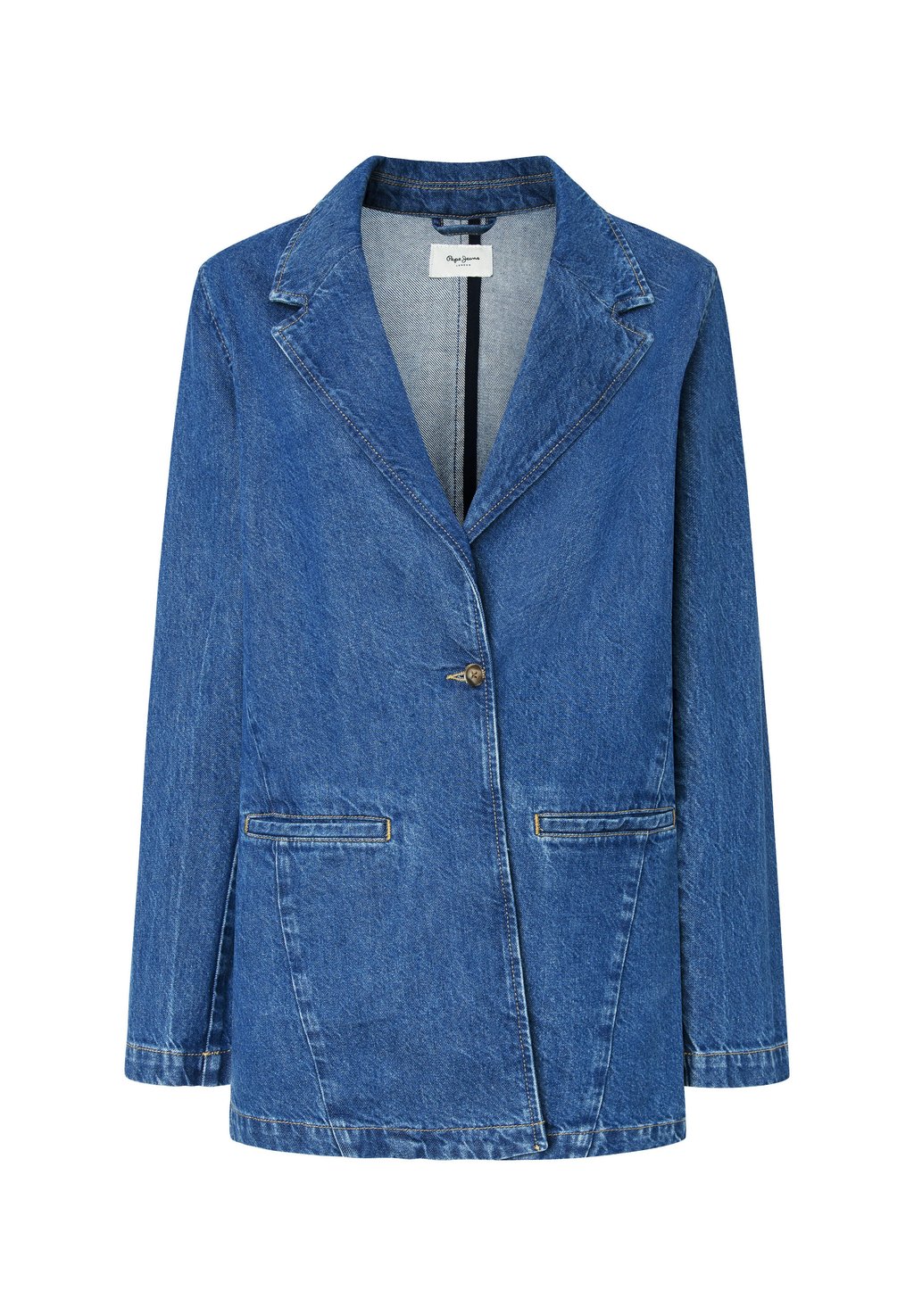 

Короткое пальто MABEL Pepe Jeans, синий деним